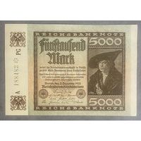 Банкнота 5000 марок 1922 год. Веймарская республика.