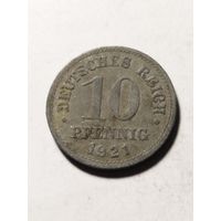 Германия 10 пфенинг 1921