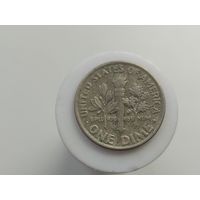 1 дайм 10 центов США 1990 года буква P лот 44