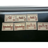 Германия-нотгельд 75 50 25 пфеннигов 1  марки  Paderborn