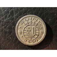 Гвинея Португальская. 2,5 эскудо.1952. С 20 копеек. Распродажа коллекции. Смотрите другие лоты.