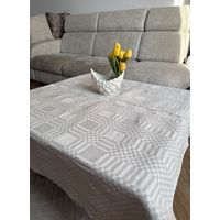 Старинная домотканая скатерть Лен