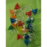 Гирлянда елочная (СССР) с запасными лампочками