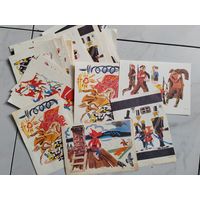 Иллюстрации. Много. СССР. Повторяющиеся.