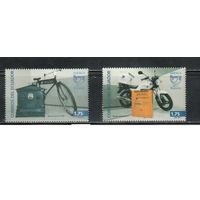 Эквадор-2011(Мих.3354-3355)  **  ,  Мотоциклы, Велосипед (полная серия)
