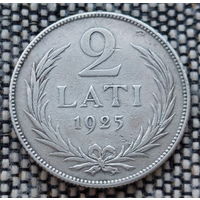 Латвия 2 лата 1925 года. Герб. Серебро! Швецкие автомобили марки Вольва. Сторгуй за свою цену, предложи обмен!