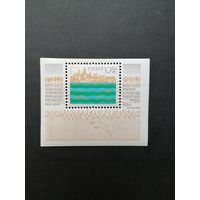 Польша 1981 Блок Mi.86 и маркой "Программа по Висле" (чистый**) Mi.2781 каталог 2.50 евро