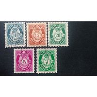 Норвегия\237с\ 1937\19 Почтовый рожок Cтандарт
