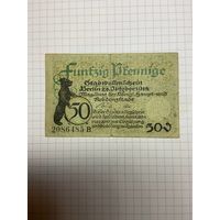 Нотгельд 50 пфеннигов (Германия Веймарская республика). -2612