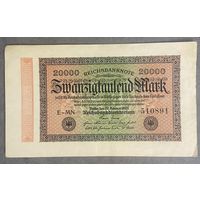 Банкнота 20000 марок 1923 год. Веймарская республика.