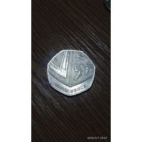 Великобритания 50 пенсов 2008