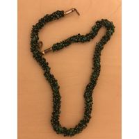 Ожерелье бусы из малахита времен ссср