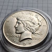 1 доллар США. 1923 года .Мирный. Серебро.