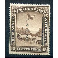 Британские колонии - Ньюфаундленд - 1933г. - авиация, авиапочта - 1 марка - MNH, незначительный дефект клея [Mi 193]. #3-WB-84-A-1