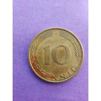 Германия ФРГ 10 пфеннигов 1971 J