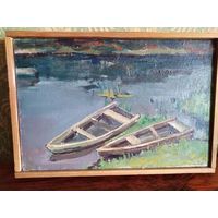 Бржозовский Г.Ф. "Лодки" холст масло