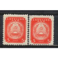 Латвия ССР 1940 Герб Стандарт #294**