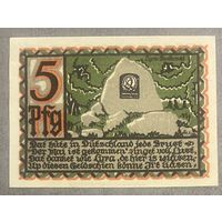 Нотгельд , 5 пфеннигов, Оснабрюк 1921год Веймарская республика