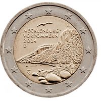 Германия 2 евро, 2024 G Мекленбург-Передняя Померания, Кёнигсштуль UNC