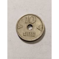 Норвегия 10 оре 1947