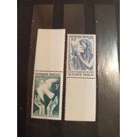 1946 Франция фауна птицы полная серия чистая клей MNH** (3-5)