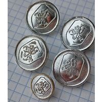 Пуговицы, всадник. Большие+малая. Сборный лот 1