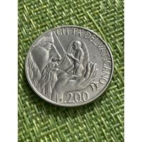 Ватикан 200 лир 1988 г