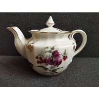 Чайник фарфоровый (0,7 л) Фуксия, костяной фарфор.ДФЗ, Вербилки