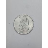 ЮАР 10 центов 1975 года . Suid - Africa