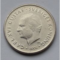 Швеция, 1 крона 2002 г.