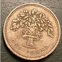 Великобритания 1 фунт 1987. Дуб