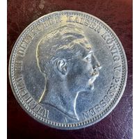 1910 г. 3 марки Пруссия. Отличное состояние