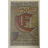 Нотгельд 50 пфеннигов 1921 год. Прец. Веймарская республика.
