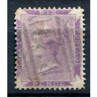 Британские колонии - Сьерра-Леоне - 1859/74г. - королева Виктория, 6 P b - 1 марка - гашёная [Mi 1 b]. #4-B5-126-A-1