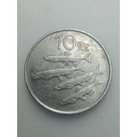 Исландия 10 крон  1987 года .