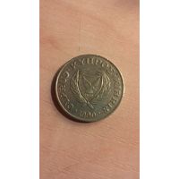 Кипр, 20 центов 1990.