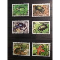 Камбоджа 2000 г. Насекомые, жуки. (Гашеная).