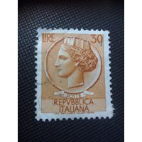 Италия. Стандарт. 1960г. гашеная