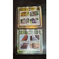 СЕРИЯ Блоков птицы  фауна MNH