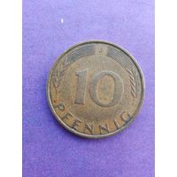 Германия ФРГ 10 пфеннигов 1972 J