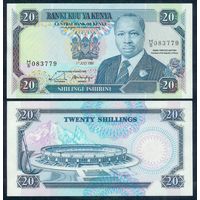 Кения 20 шиллингов 1991 год, UNC
