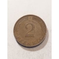 Германия 2 пфенинга 1973 F