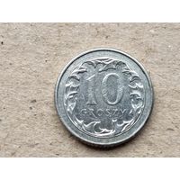 Польша 10 грошей, 2011г. (U-обм)