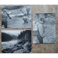 Лот фотографий горного похода. 1950-е. 9х12 см.10 шт. Цена за все.