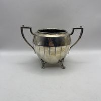 Сахарница посеребренная Ар-деко (500 мл). Англия. 3764