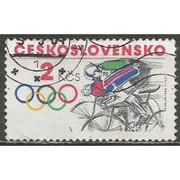 Чехословакия. Олимпиада Лос Анджелес'84. Велоспорт. 1984г. Mi#2783.