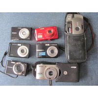 6 цифровых фотоаппаратов,плюс мыльница.