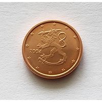 Финляндия 1 евроцент, 2004  UNC