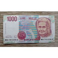 Werty71 Италия 1000 лир 1990 (1990 -1993) банкнота