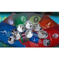 Беларусь 20 рублей 2005-2015 гг. Набор 6 унций "Умацаванне і абарона Дзяржавы / Укрепление и оборона Государства". Серебро (Ag) 925. Сертификаты и Буклеты!